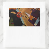 Sticker Rectangulaire Violet noir Kandinsky (Sac)