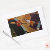 Sticker Rectangulaire Violet noir Kandinsky (Enveloppe)
