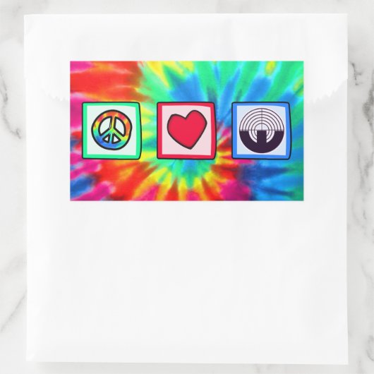 Sticker Rectangulaire Violet tir sportif (Sac)