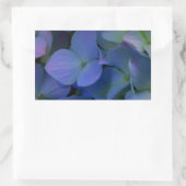 Sticker Rectangulaire Violet violet rose bleu hydrangée fleurie (Sac)
