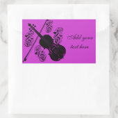 Sticker Rectangulaire Violon,Amour qui berce_ (Sac)