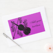 Sticker Rectangulaire Violon,Amour qui berce_ (Enveloppe)