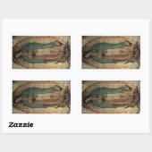 Sticker Rectangulaire Virgen de Guadalupe (Feuille)