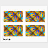 Sticker Rectangulaire Virgin of Guadalupe (Feuille)