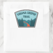 Sticker Rectangulaire Virginia Creeper Trail (Sac)