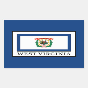 Sticker Rectangulaire Virginie-Occidentale