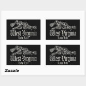 STICKER RECTANGULAIRE VIRGINIE OCEST (Feuille)