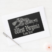 STICKER RECTANGULAIRE VIRGINIE OCEST (Enveloppe)