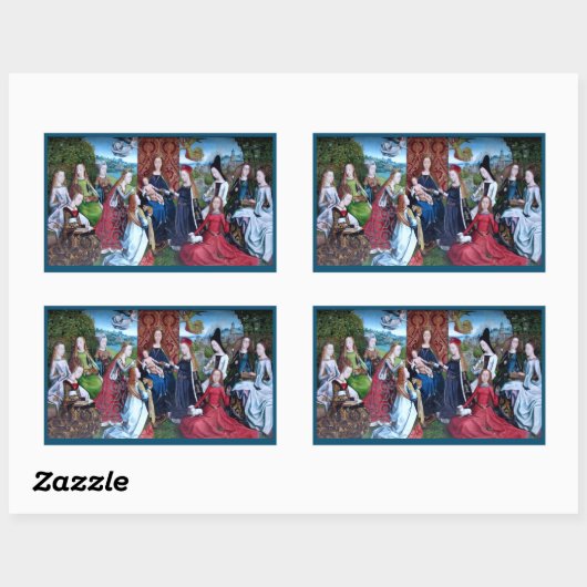 Sticker Rectangulaire Virgo inter Virgines (M 070) (Feuille)