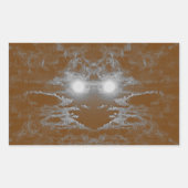 Sticker Rectangulaire Visage éthérique : vestiges du temps (Devant)