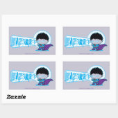Sticker Rectangulaire Vision arctique de Chibi Bizarro (Feuille)