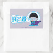 Sticker Rectangulaire Vision arctique de Chibi Bizarro (Sac)