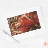 Sticker Rectangulaire Vision de Fiammetta (par Dante Gabriel Rossetti) (Enveloppe)