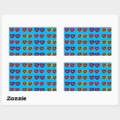 Sticker Rectangulaire Vision De L'Amour (Feuille)
