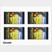 Sticker Rectangulaire Visiter la Palestine ~ Voir la beauté ancienne res (Feuille)