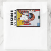 Sticker Rectangulaire Visitez La Tunisie (Sac)