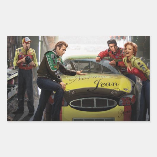 Sticker Rectangulaire Vitesse éternelle (Devant)