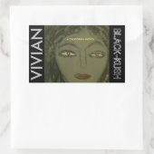 STICKER RECTANGULAIRE VIVIAN NOIR KUSH (Sac)