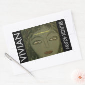 STICKER RECTANGULAIRE VIVIAN NOIR KUSH (Enveloppe)