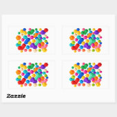 Sticker Rectangulaire Vivid Blockscape (Feuille)