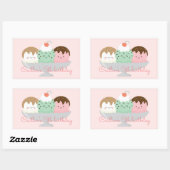 Sticker Rectangulaire Voici le scoop (Feuille)