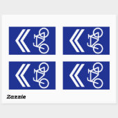 Sticker Rectangulaire Voie cyclable (Feuille)