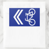 Sticker Rectangulaire Voie cyclable (Sac)