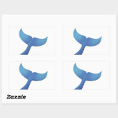 Sticker Rectangulaire Voile de baleine à bosse V2 (Feuille)