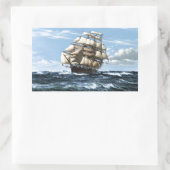 Sticker Rectangulaire Voiliers vintages (Sac)