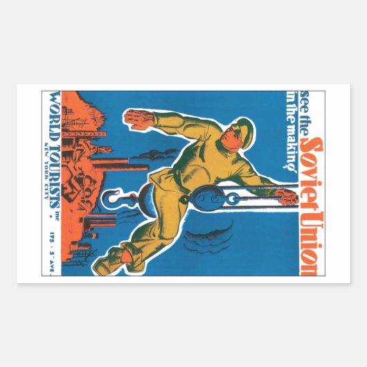 Sticker Rectangulaire Voir l'Union soviétique en devenir (Devant)