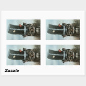 Sticker Rectangulaire Voisins bruyants (Feuille)