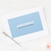 Sticker Rectangulaire Voiture, Blue (Enveloppe)