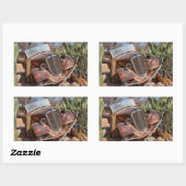 Sticker Rectangulaire Voiture de coffre (Feuille)