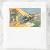 Sticker Rectangulaire Voitures cabriolets Steampunk de science-fiction v (Sac)