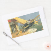 Sticker Rectangulaire Voitures cabriolets Steampunk de science-fiction v (Enveloppe)