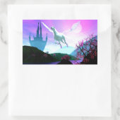 Sticker Rectangulaire Vol du Pegasus (Sac)