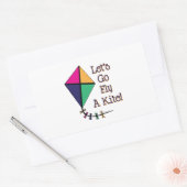 Sticker Rectangulaire Voler un cerf-volant (Enveloppe)