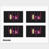 Sticker Rectangulaire Volley-ball 9 (Feuille)