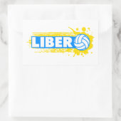 Sticker Rectangulaire Volleyball de Libero (Sac)
