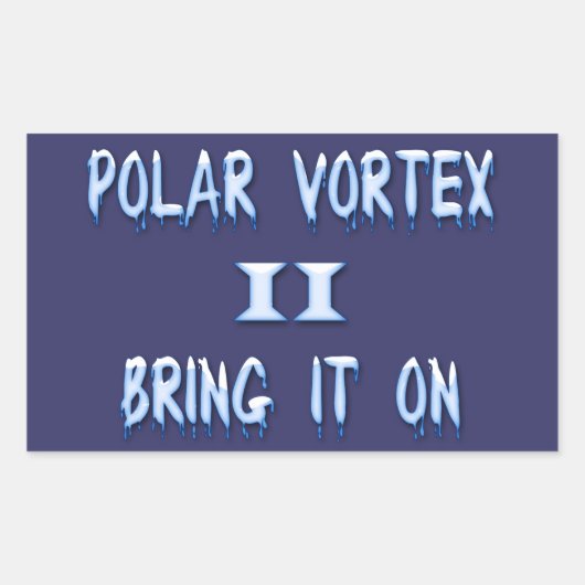 Sticker Rectangulaire Vortex Polaire II (Devant)
