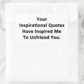 Sticker Rectangulaire Vos citations inspirantes (Sac)