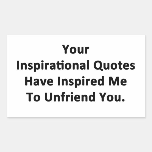 Sticker Rectangulaire Vos citations inspirantes (Devant)