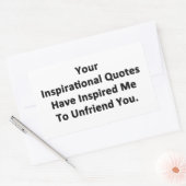 Sticker Rectangulaire Vos citations inspirantes (Enveloppe)