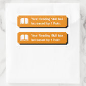 Sticker Rectangulaire Vos Compétences De Lecture Ont Augmenté (Sac)