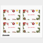 Sticker Rectangulaire Vos souhaits (Feuille)