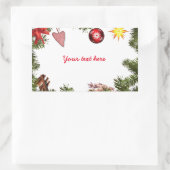 Sticker Rectangulaire Vos souhaits (Sac)