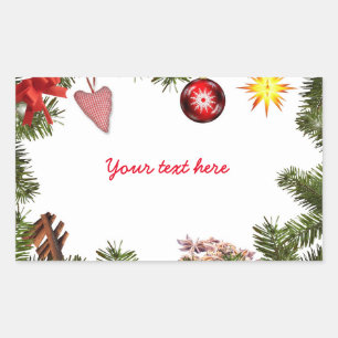 Sticker Rectangulaire Vos souhaits