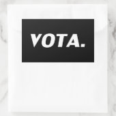 Sticker Rectangulaire Vota vote en espagnol noir blanc politique moderne (Sac)