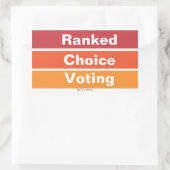 Sticker Rectangulaire Vote à Choix Classé 3 Bandes (Sac)