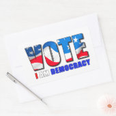 Sticker Rectangulaire Vote Je Suis Démocratique (Enveloppe)
